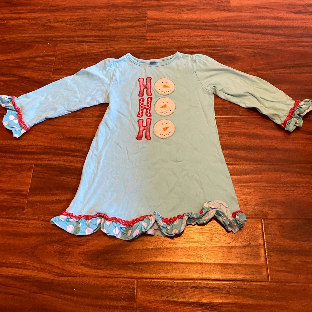 Girl’s Beehave Size 6 Christmas Ruffle Dress